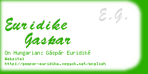 euridike gaspar business card