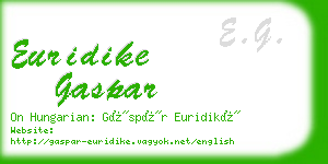 euridike gaspar business card